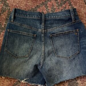 Madewell Blue Denim Jeans with Brown Stitching